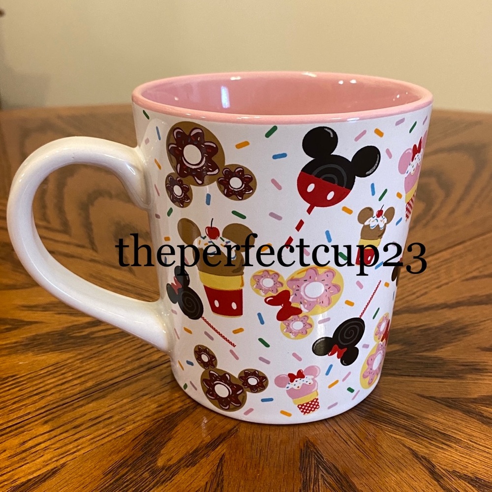 Disney Snacks/Treats Pink and White Mug